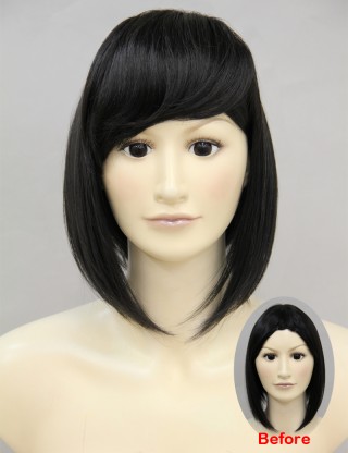 Wigs2you 劉海片 日本正品 髪片 隱形無痕 時尚 魅力 斜劉海 氣質OL型W-704-B